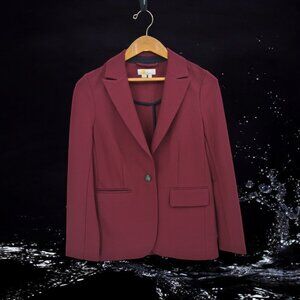 Boden Maroon Aubergine Blazer Size 4R 🚢 Perfect Condition 🌟